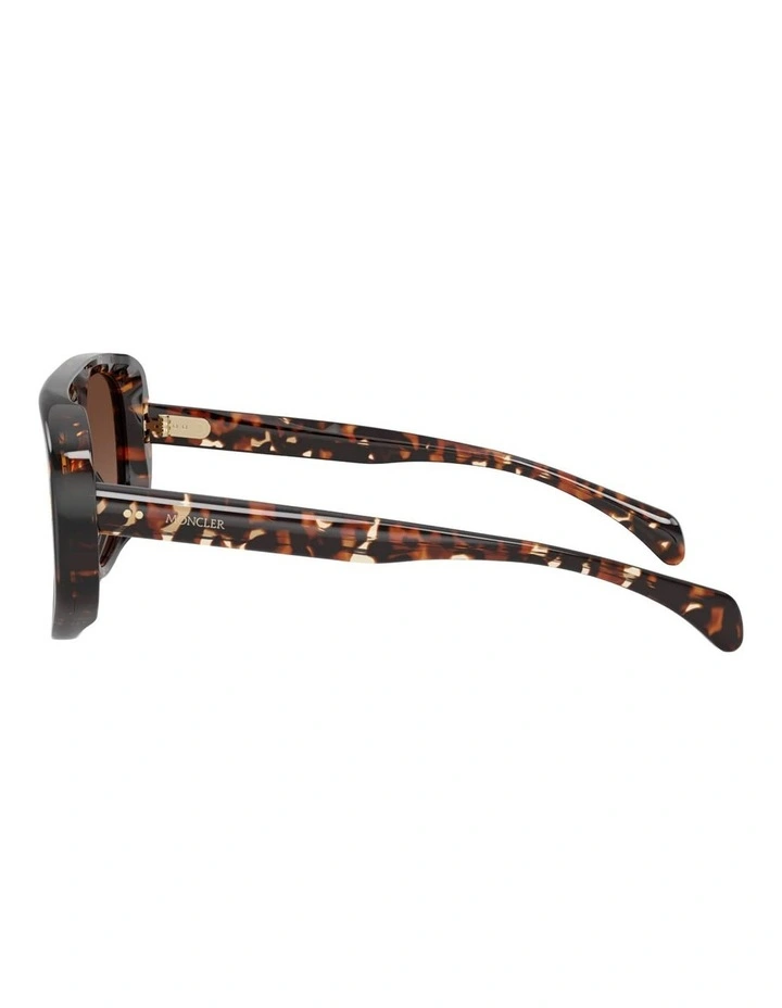 Moncler Auron Acetate Polarised Sunglasses in Tortoise image 3