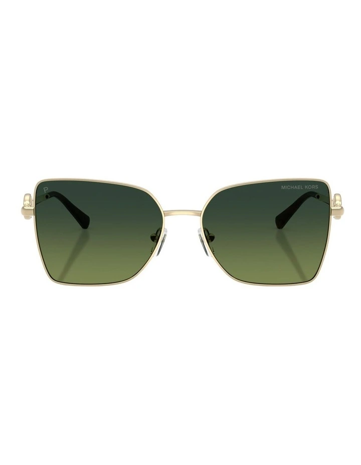 Michael Kors Patra Metal Polarised Sunglasses in Gold image 1