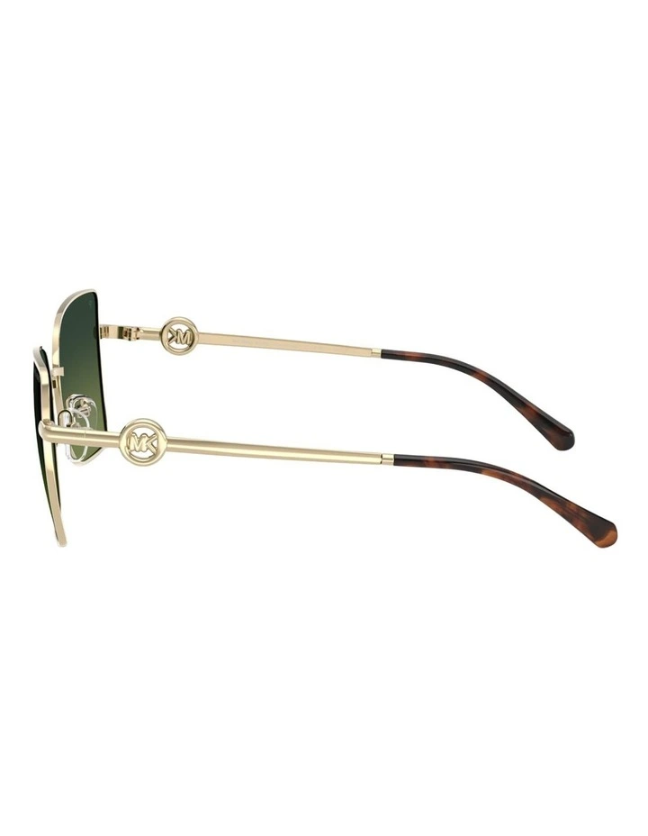 Michael Kors Patra Metal Polarised Sunglasses in Gold image 2