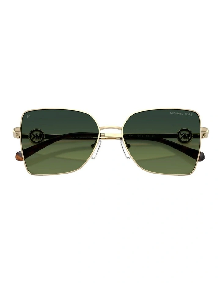 Michael Kors Patra Metal Polarised Sunglasses in Gold image 4