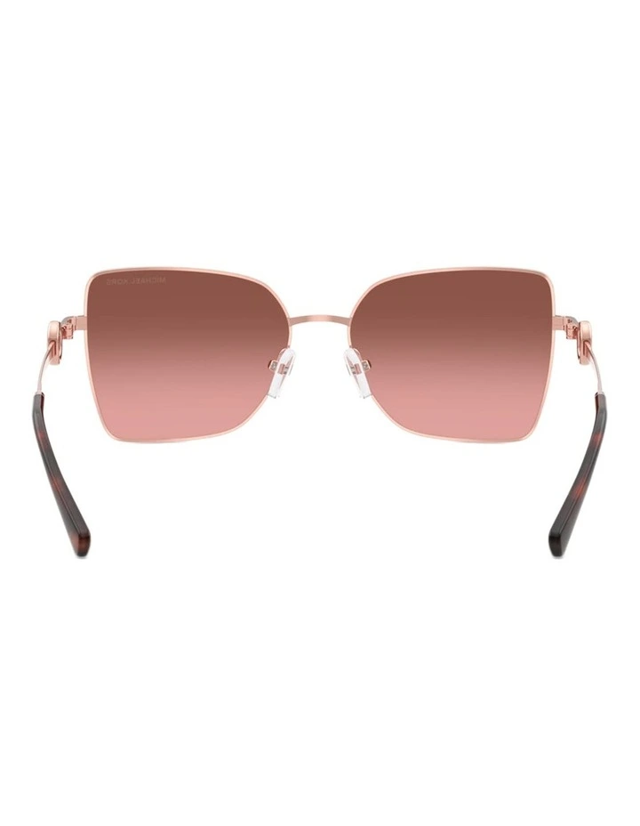 Michael Kors Patra Metal Sunglasses in Pink image 3