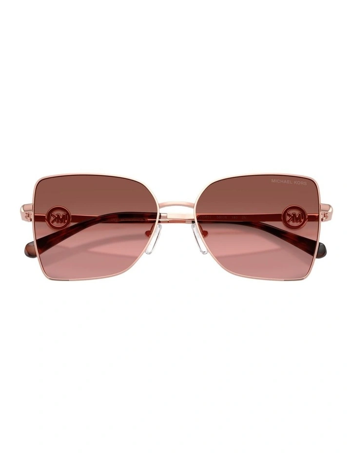 Michael Kors Patra Metal Sunglasses in Pink image 4