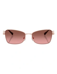 Michael Kors Andros Metal Sunglasses in Pink