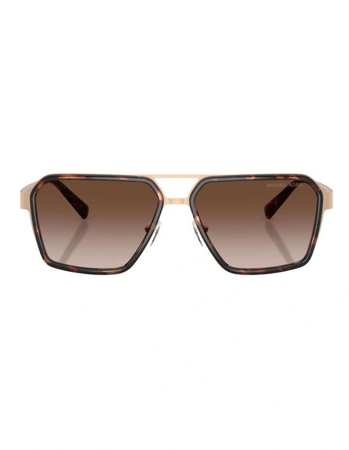 Michael Kors Oxford Metal Sunglasses in Copper image 1