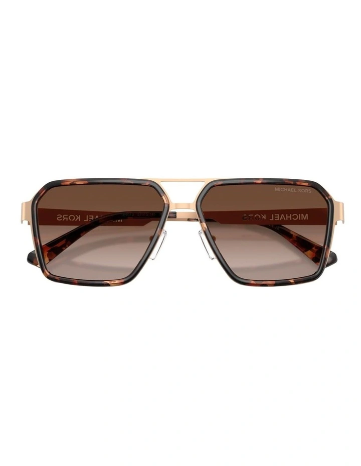 Michael Kors Oxford Metal Sunglasses in Copper image 3