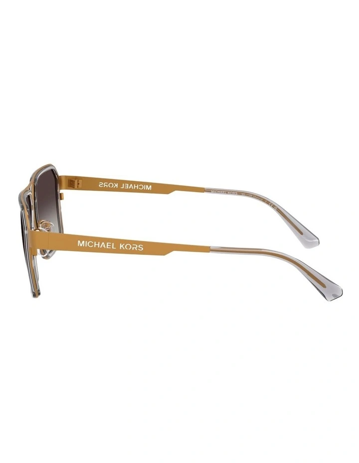 Michael Kors Oxford Metal Sunglasses in Yellow image 3