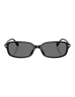 Michael Kors Agra Acetate Polarised Sunglasses in Black