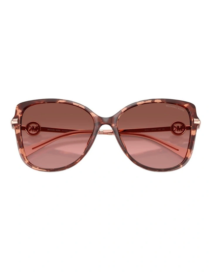 Michael Kors Athens Injected Sunglasses in Tortoise image 4