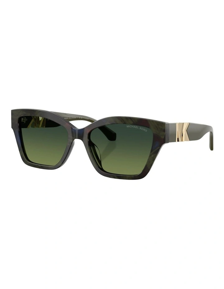 Michael Kors Santa Barbara Acetate Polarised Sunglasses in Green image 1