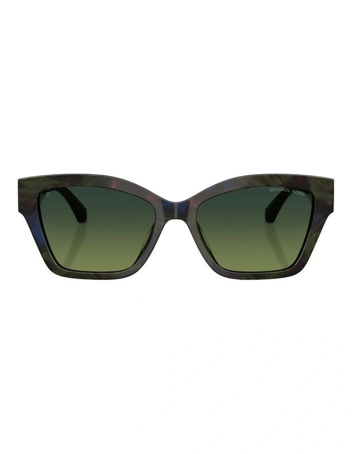 Michael Kors Santa Barbara Acetate Polarised Sunglasses in Green image 2