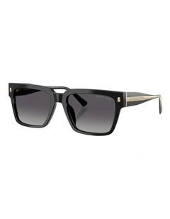 Michael Kors Dubrovnik Acetate Polarised Sunglasses in Black