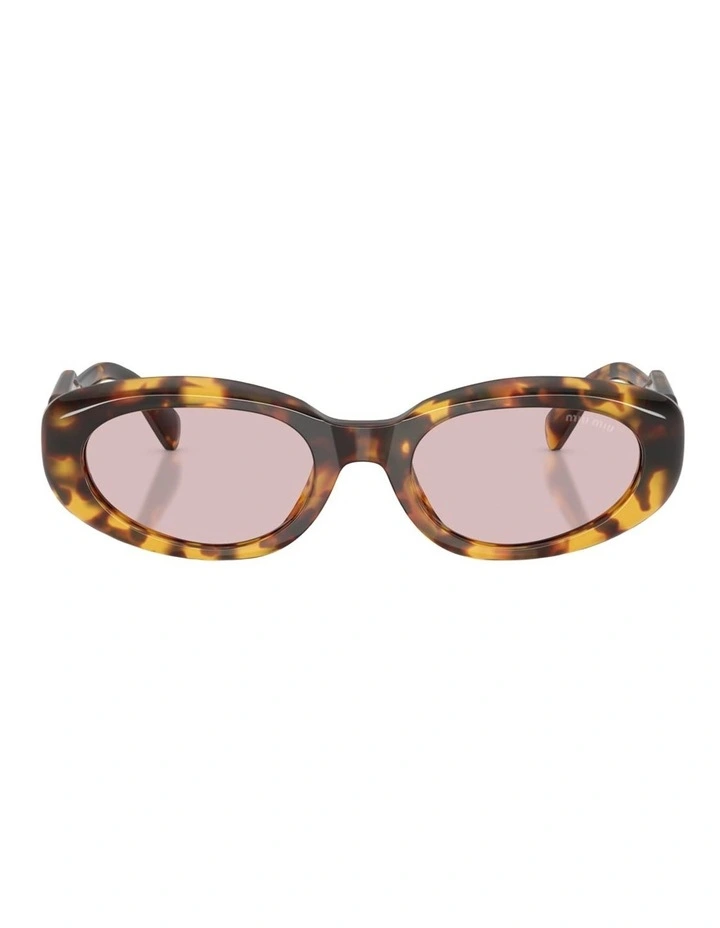 Miu Miu Acetate Sunglasses in Tortoise image 1