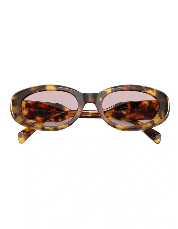 Miu Miu Acetate Sunglasses in Tortoise image 4