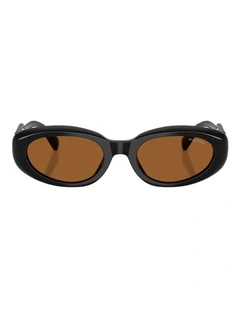 Miu Miu  Acetate Sunglasses in Black