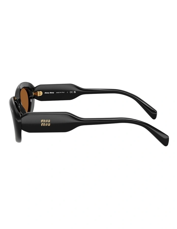 Miu Miu Acetate Sunglasses in Black image 2