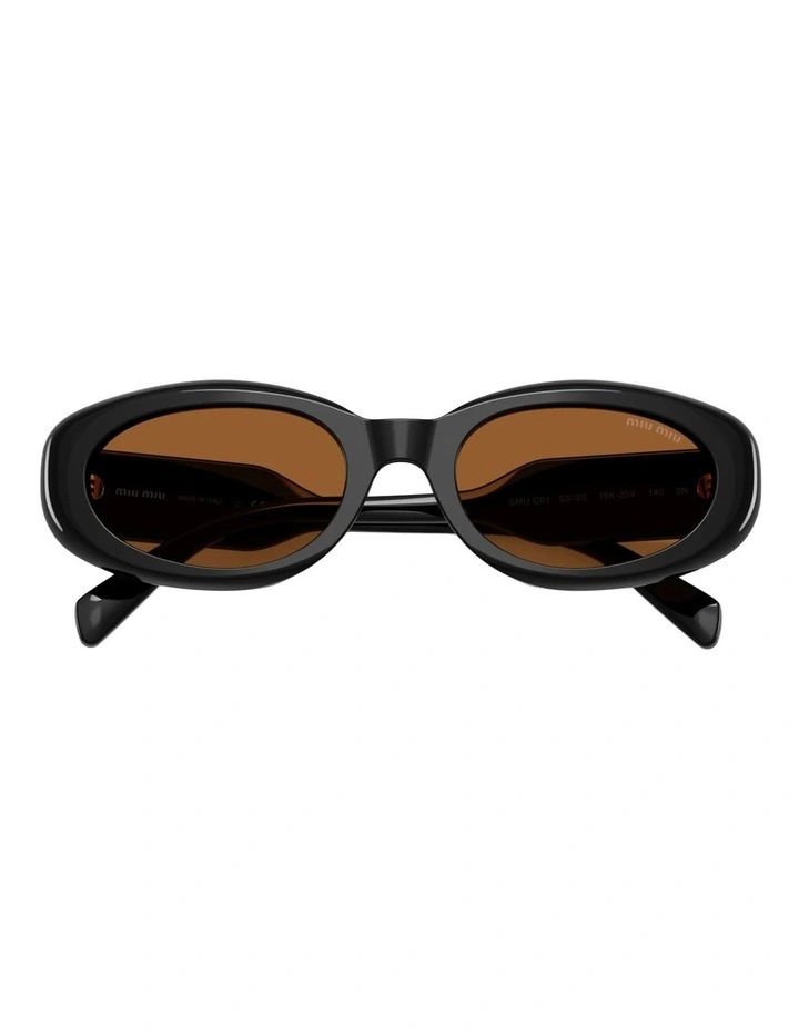 Miu Miu Acetate Sunglasses in Black image 3