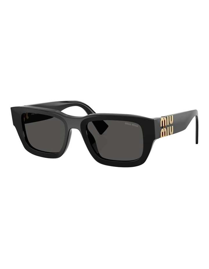 Miu Miu MU C04SF Acetate Sunglasses in Black image 1