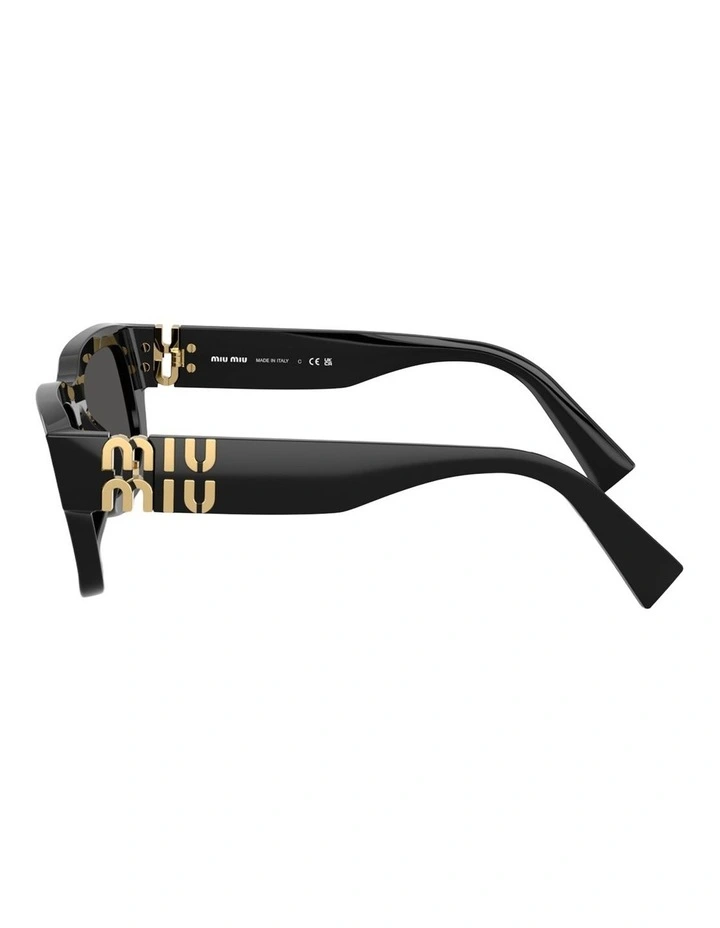 Miu Miu MU C04SF Acetate Sunglasses in Black image 2