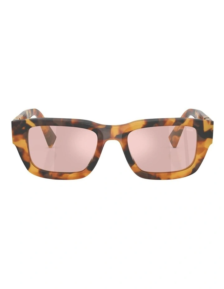 Miu Miu MU C04SF Acetate Sunglasses in Tortoise image 2