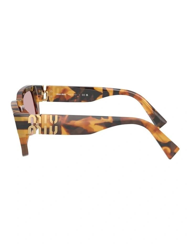 Miu Miu MU C04SF Acetate Sunglasses in Tortoise image 3