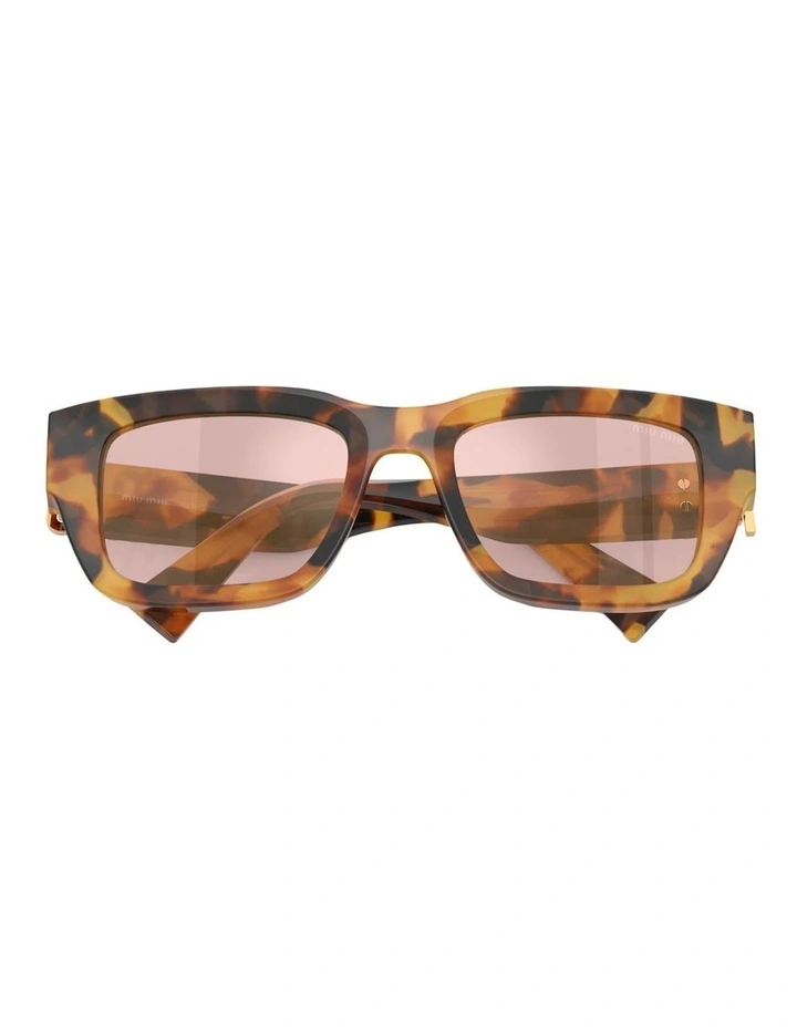 Miu Miu MU C04SF Acetate Sunglasses in Tortoise image 4