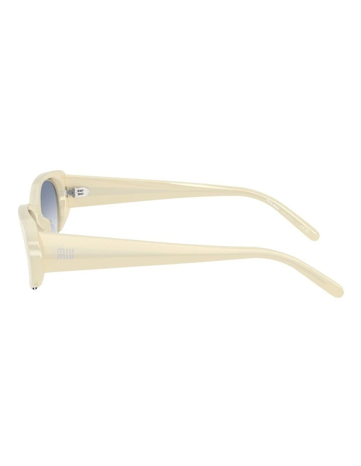 Miu Miu Acetate Sunglasses in White image 3