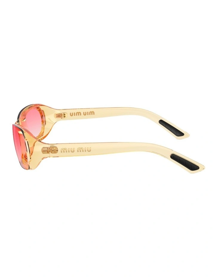 Miu Miu Nylon Sunglasses in Yellow image 2
