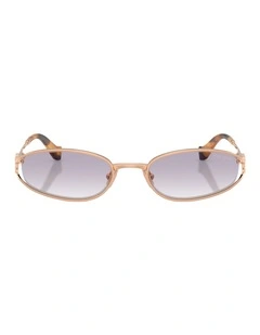 Miu Miu  Metal Sunglasses in Pink