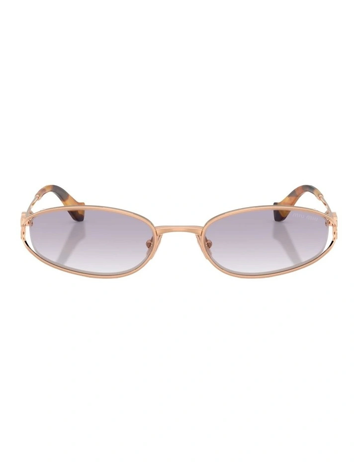 Miu Miu  Metal Sunglasses in Pink image 1