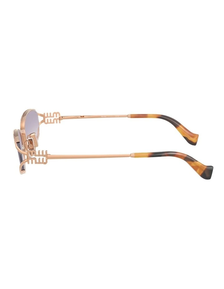 Miu Miu  Metal Sunglasses in Pink image 2
