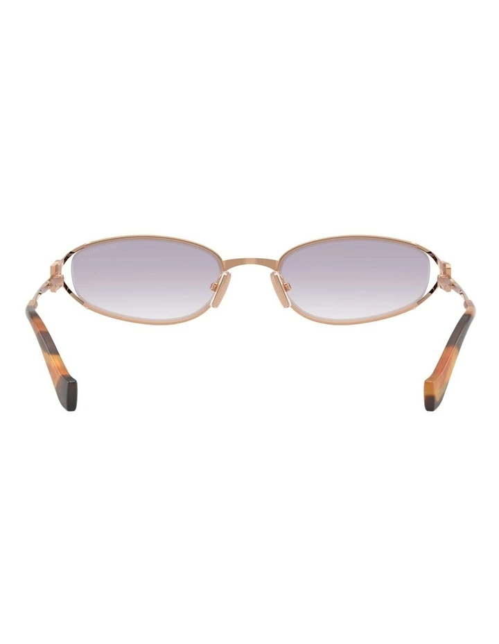 Miu Miu  Metal Sunglasses in Pink image 3