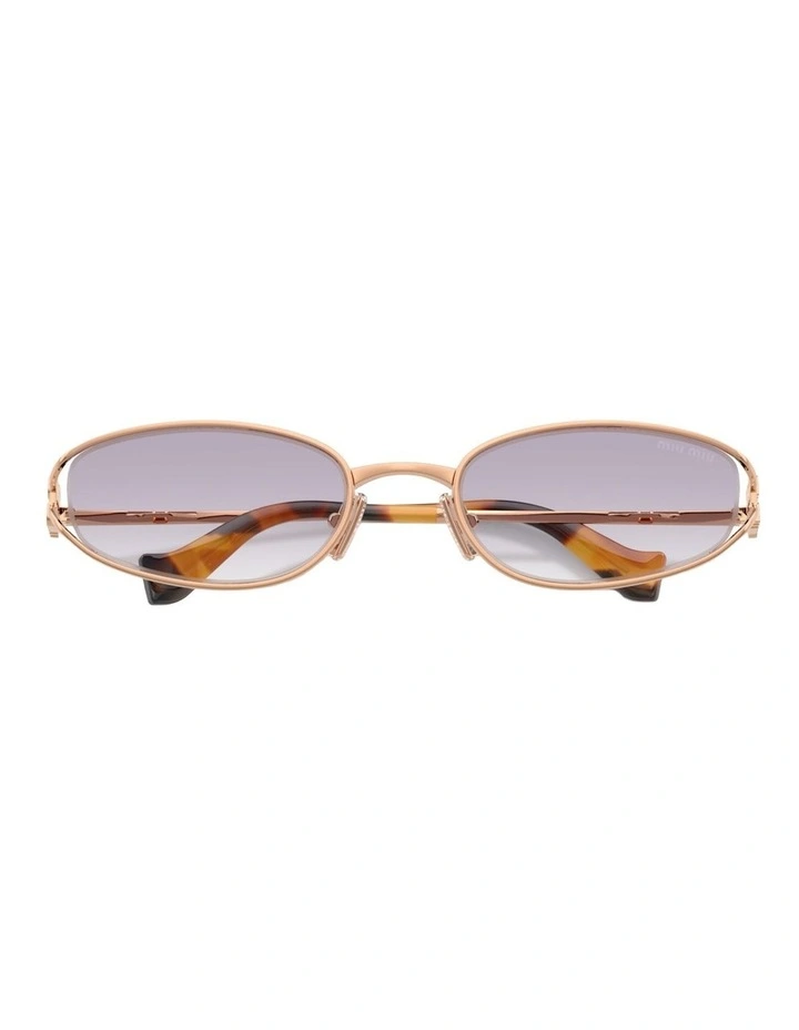 Miu Miu  Metal Sunglasses in Pink image 4