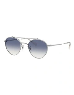 Oliver Peoples Brunner Titanium Sunglasses in Silver