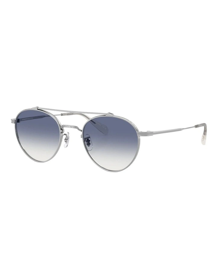 Oliver Peoples Brunner Titanium Sunglasses in Silver image 1