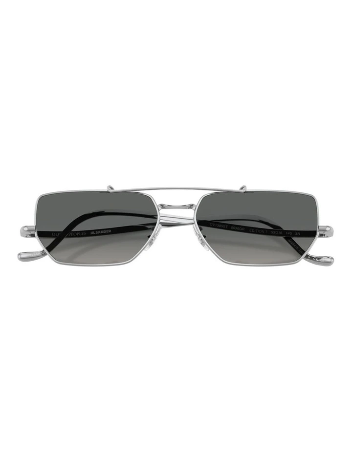 Oliver Peoples Edition 7 Titanium Sunglasses in Silver image 3