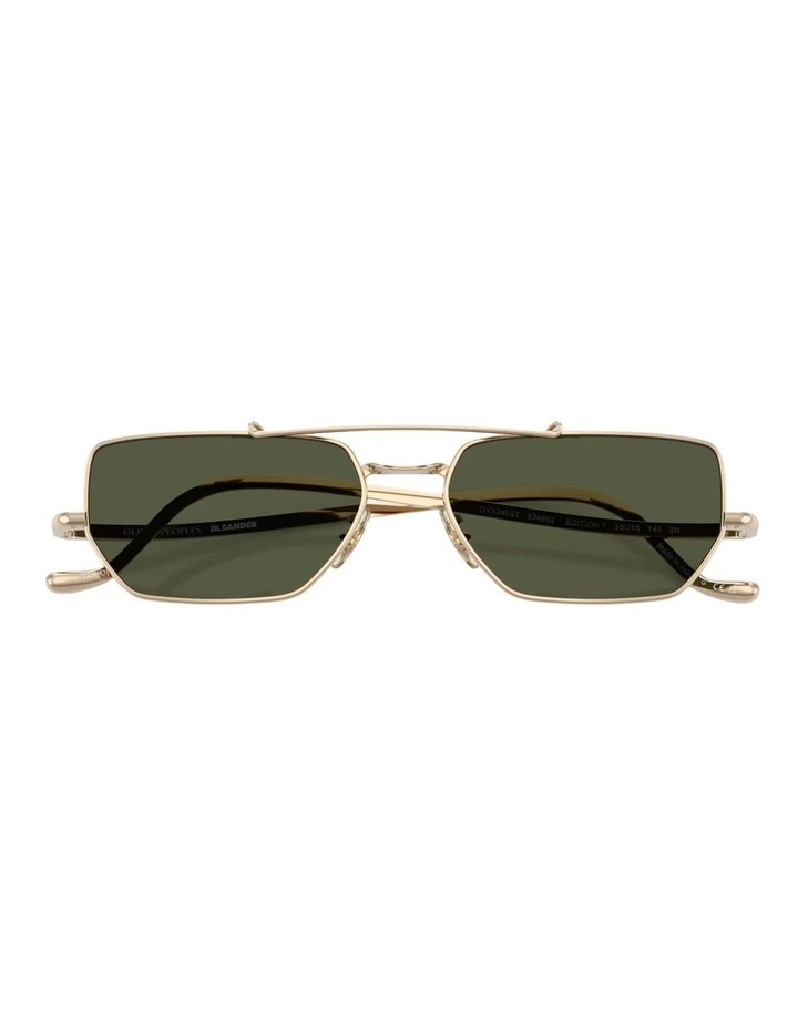 Oliver Peoples Edition 7 Titanium Sunglasses in Gold image 4