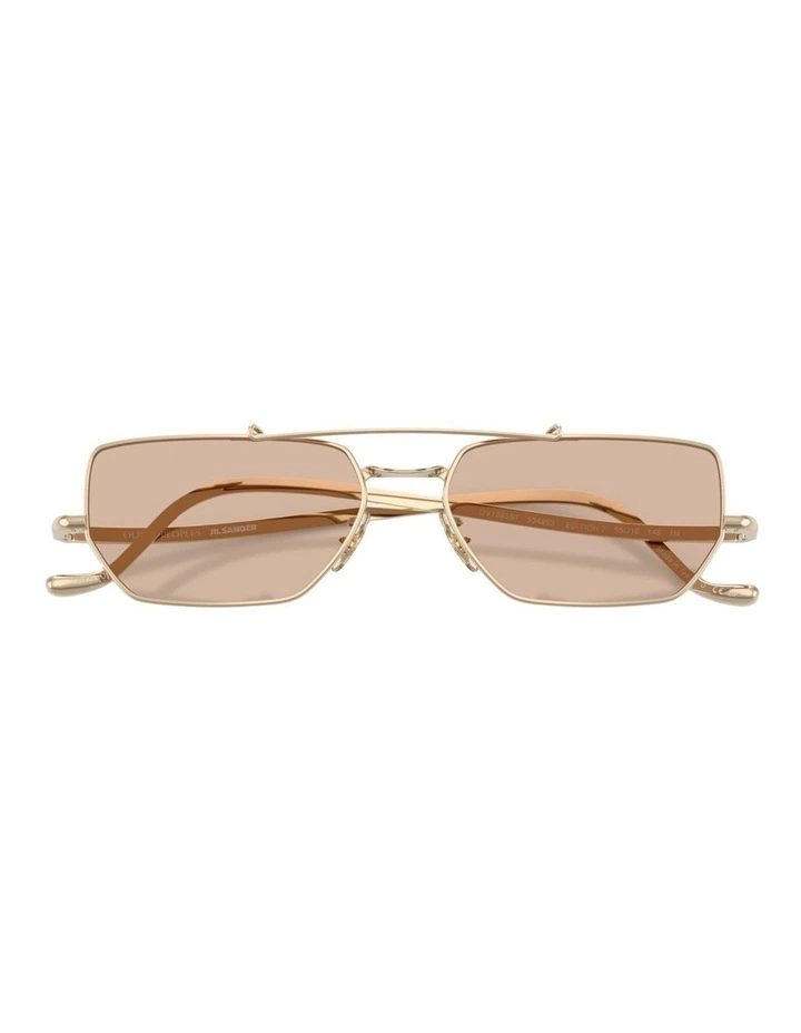 Oliver Peoples Edition 7 Titanium Sunglasses in Gold image 4