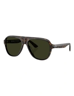 Oliver Peoples Paul Newman Sun Acetate Polarised Sunglasses in Tortoise