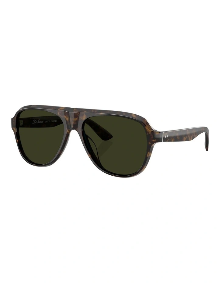 Oliver Peoples Paul Newman Sun Acetate Polarised Sunglasses in Tortoise image 1