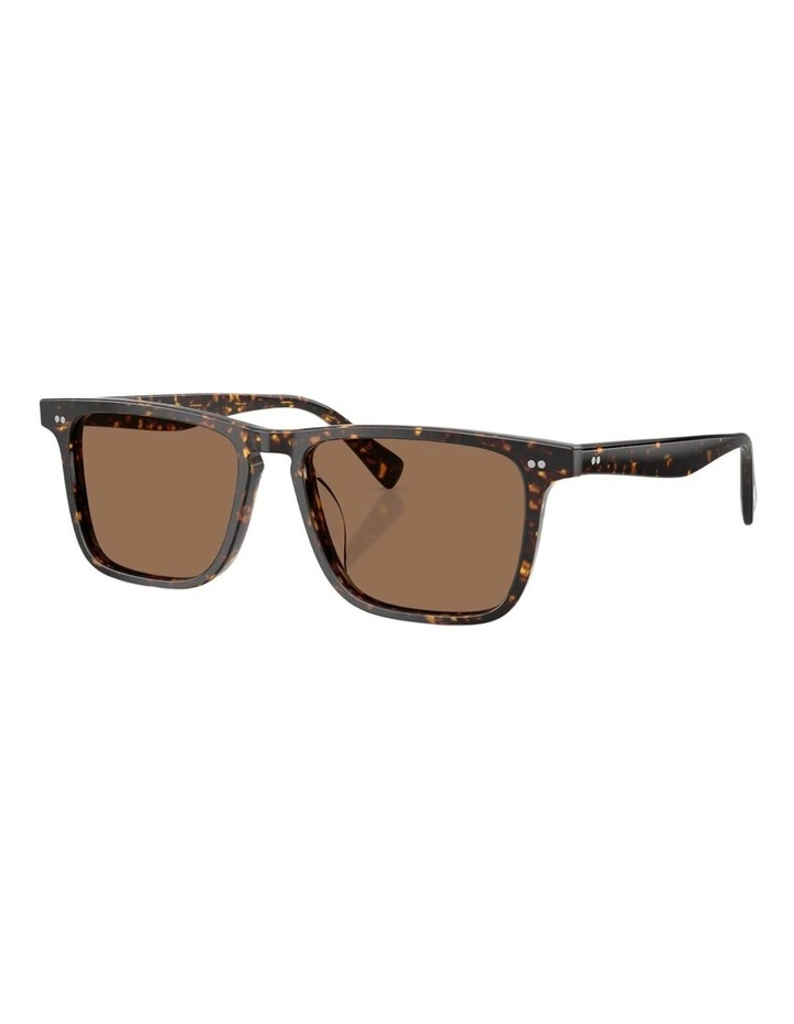 Oliver Peoples Brano Acetate Sunglasses in Tortoise image 1
