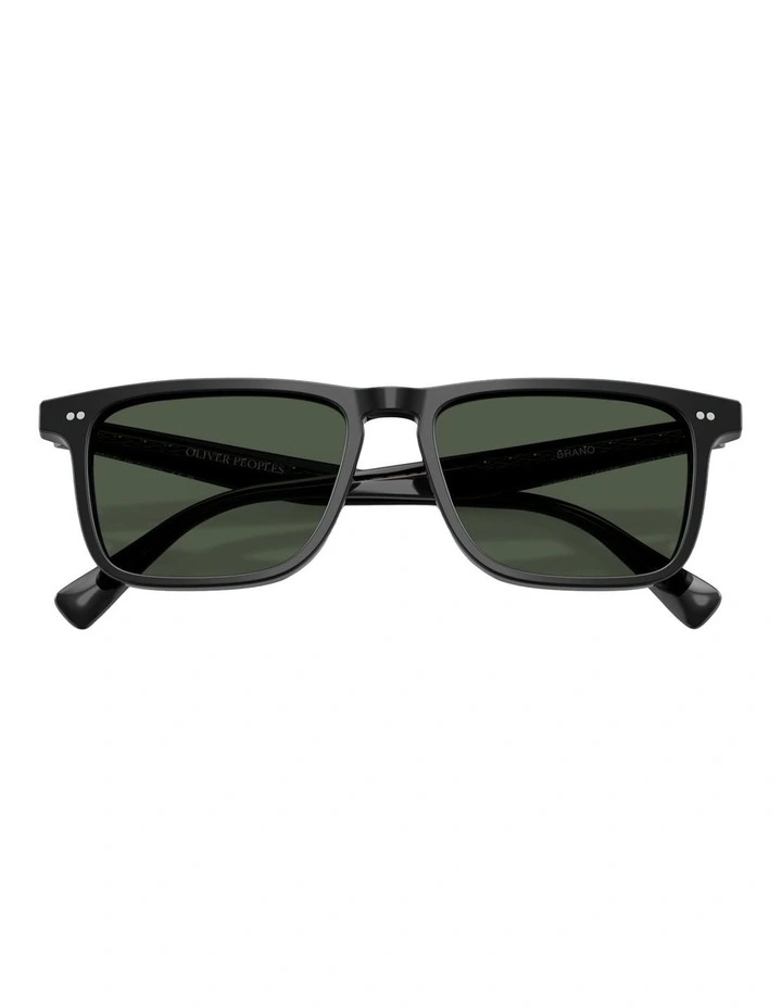 Oliver Peoples Brano Acetate Polarised Sunglasses in Black image 4