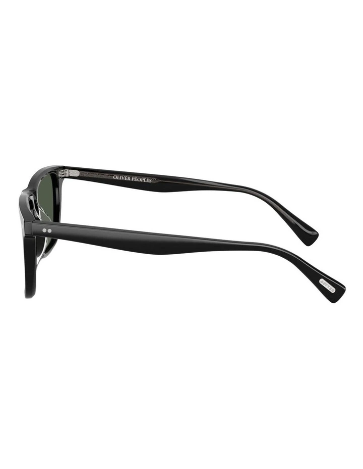 Oliver Peoples Brano Acetate Polarised Sunglasses in Black image 2
