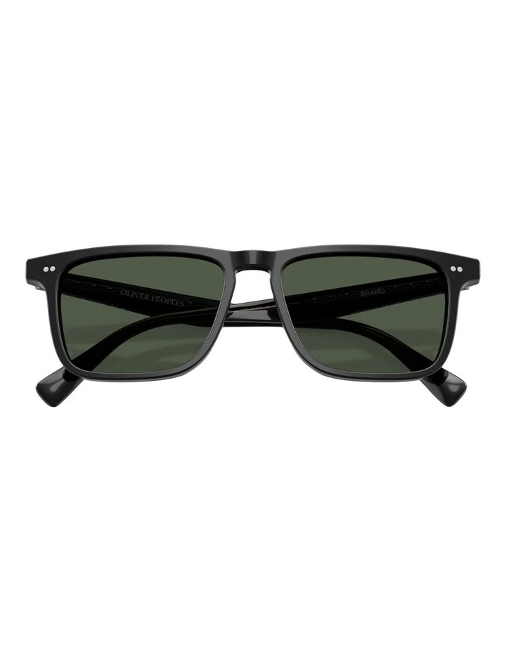 Oliver Peoples Brano Acetate Polarised Sunglasses in Black image 3