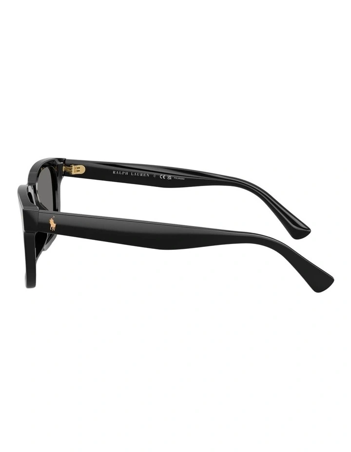 Polo Ralph Lauren Acetate Polarised Sunglasses in Black image 2