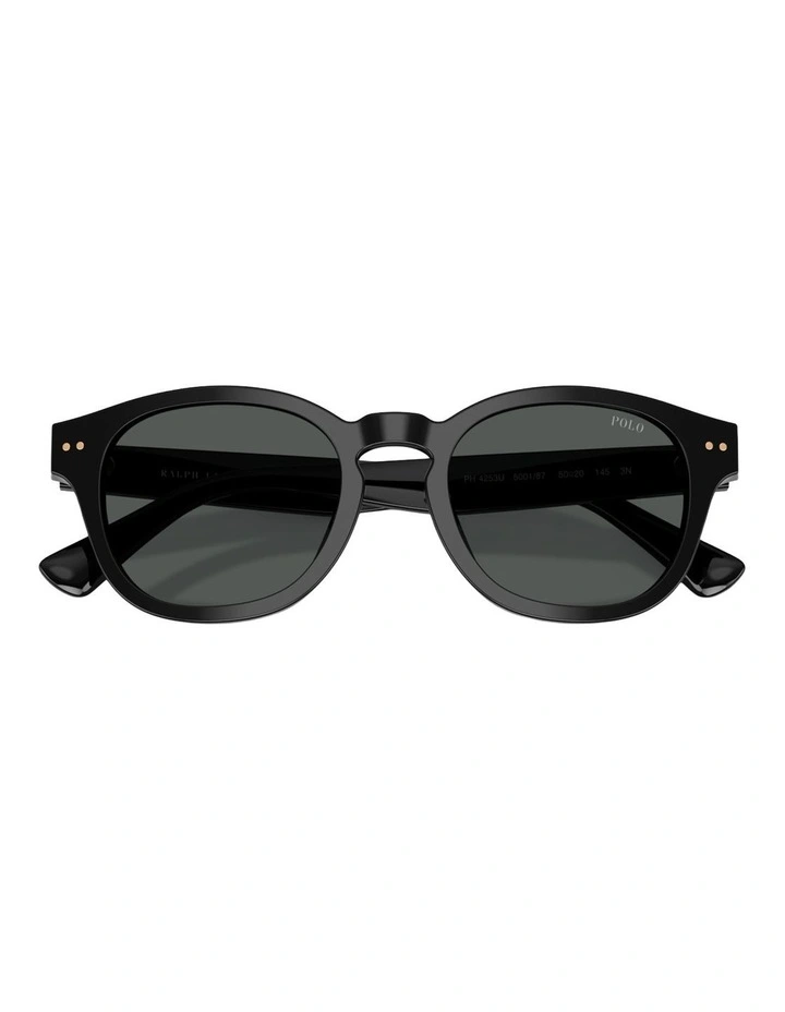 Polo Ralph Lauren  Acetate Sunglasses in Black image 4