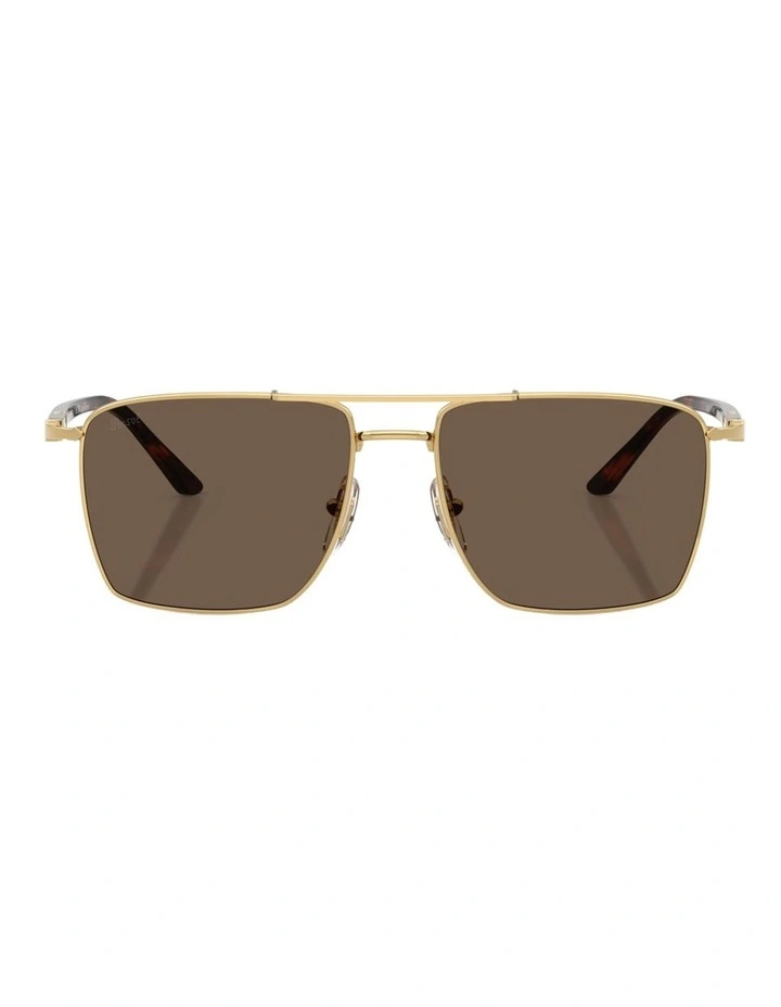 Persol Steel Sunglasses in Gold image 1