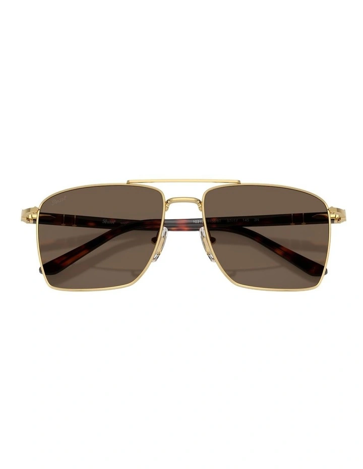 Persol Steel Sunglasses in Gold image 3