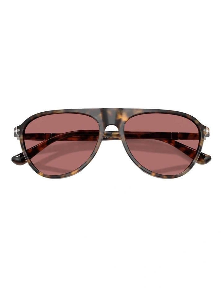 Persol Acetate Polarised Sunglasses in Brown image 3