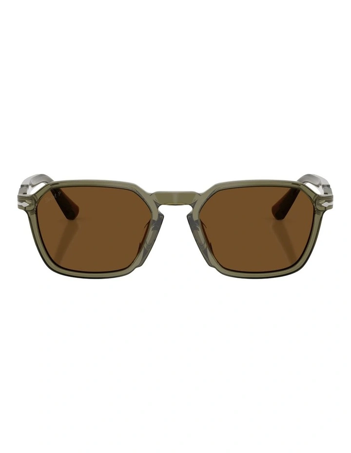Persol  Acetate Polarised Sunglasses in Green image 1
