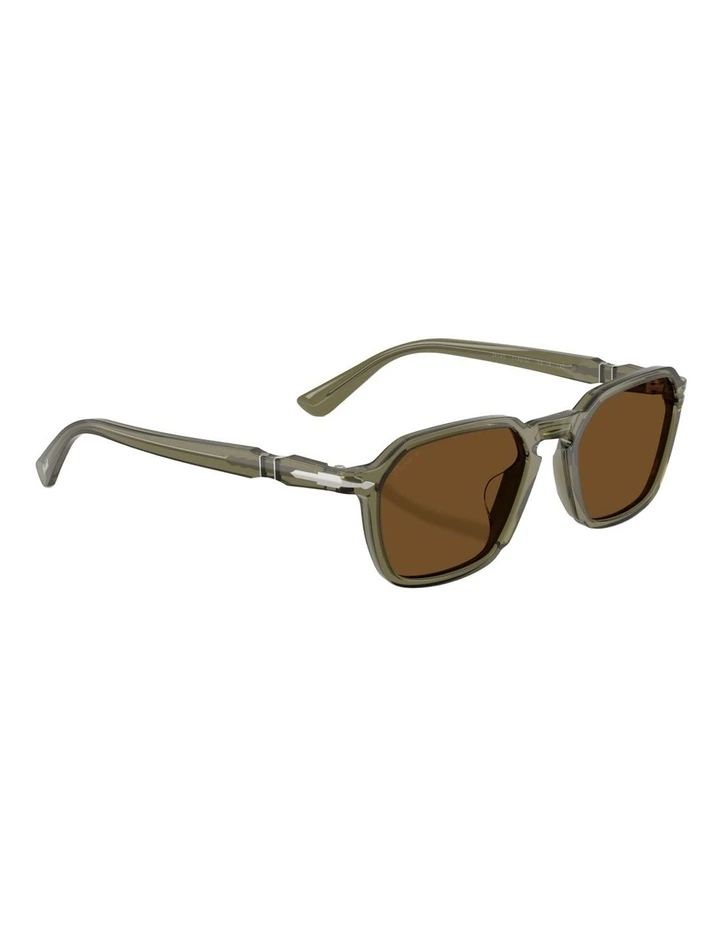 Persol  Acetate Polarised Sunglasses in Green image 3